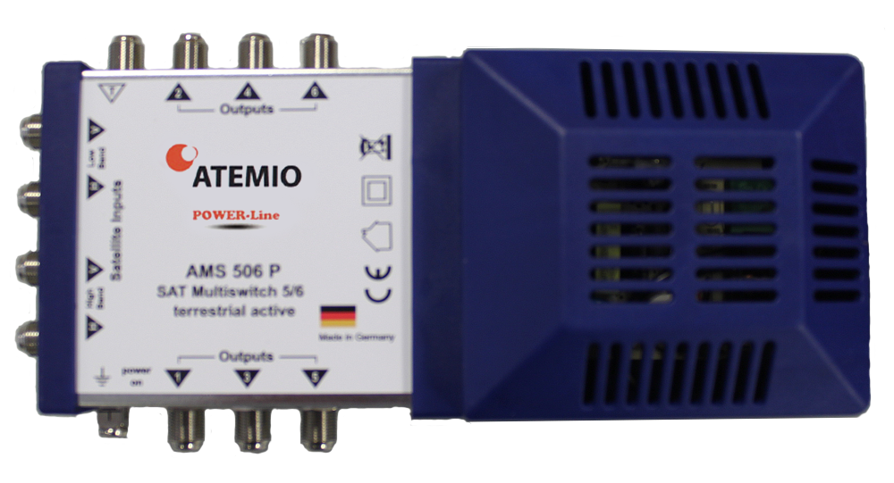 ATEMIO AMS506P Multischalter POWER-Line 5/6