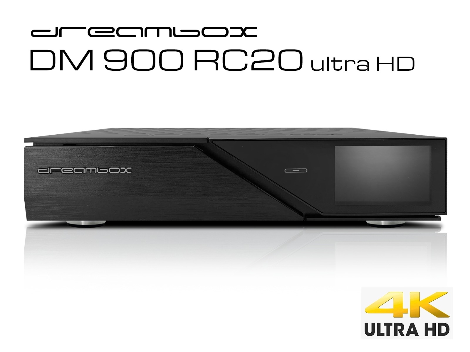 Dreambox DM 900 RC 20 ultra HD, 1x Dual C/T2 Tuner
