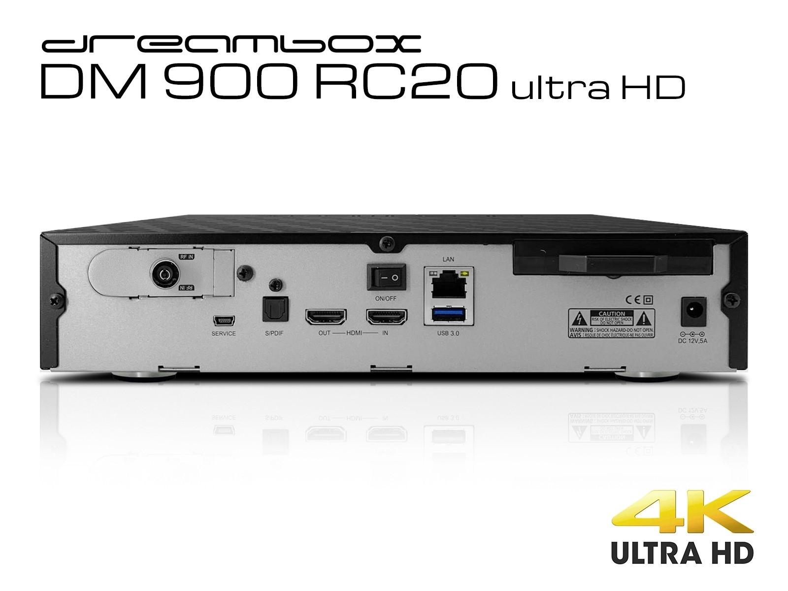 Dreambox DM 900 RC 20 ultra HD, 1x DVB-C FBC Tuner