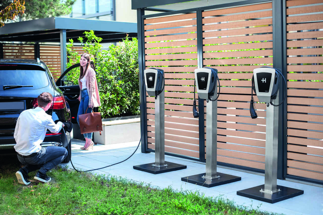 Heidelberg Edelstahlstele Solo für Wallbox Home Eco 