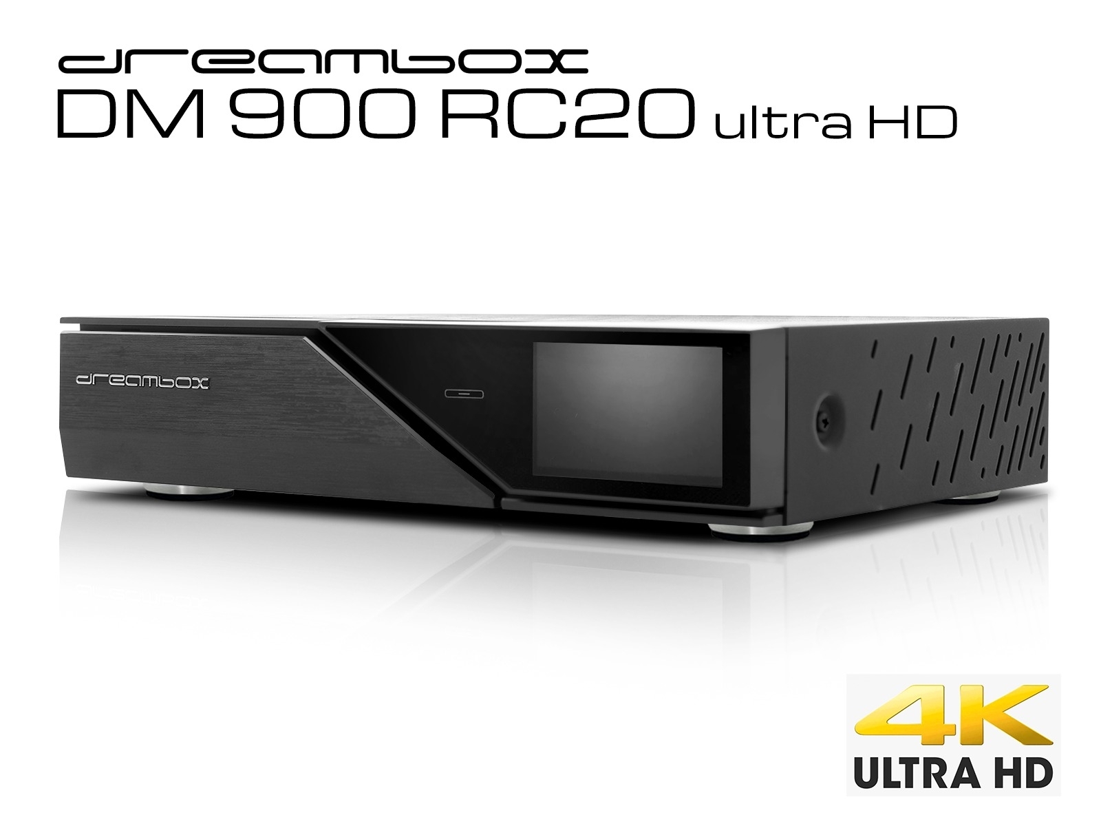 Dreambox DM 900 RC 20 ultra HD, 1x Dual C/T2 Tuner