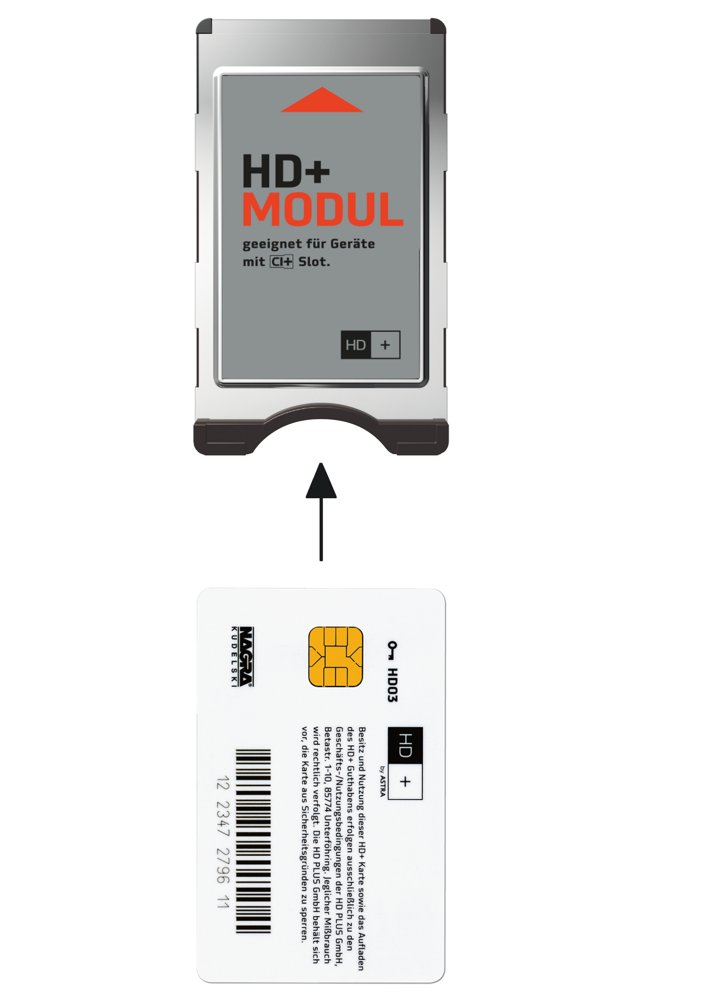 HD+ Modul inkl. HD+ Sender-Paket für 6 Monate (geeignet für Ultra HD)
