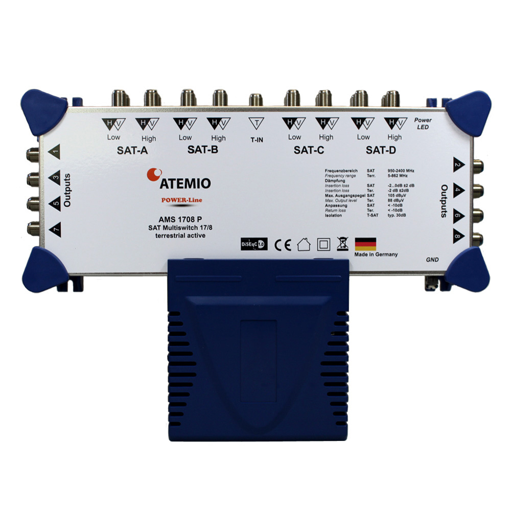 ATEMIO AMS1708P Multischalter POWER-Line 17/8