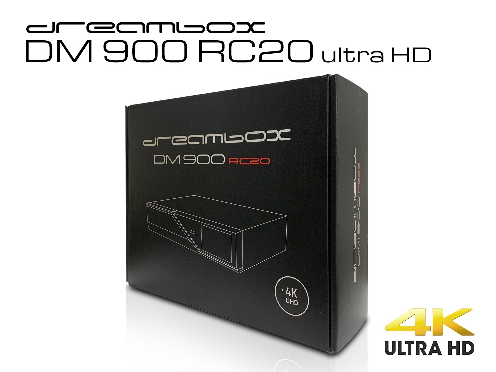 Dreambox DM 900 RC 20 ultra HD, 1x DVB-C FBC Tuner