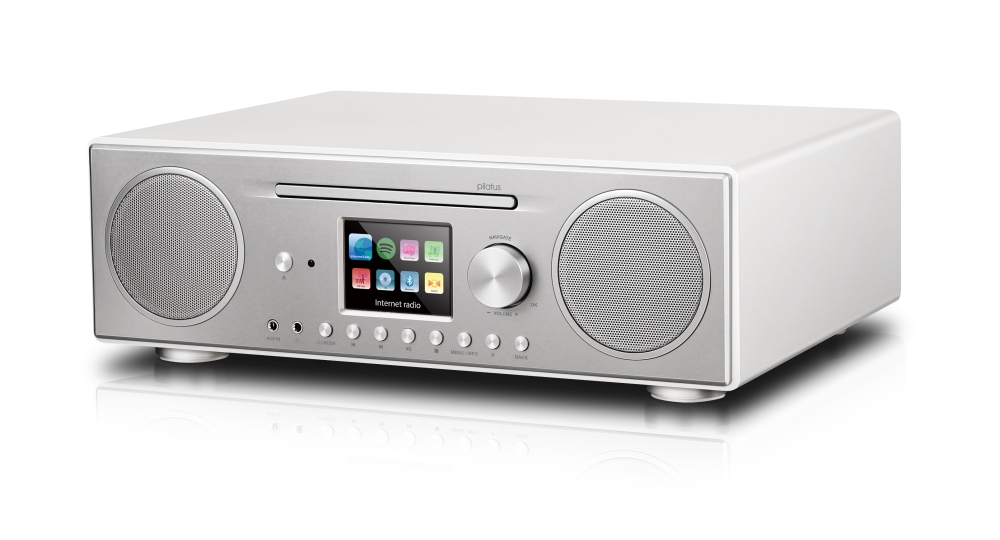 ATEMIO PTEC Pilatus DAB+/UKW/Internet Stereo-Radio mit CD-Player 
