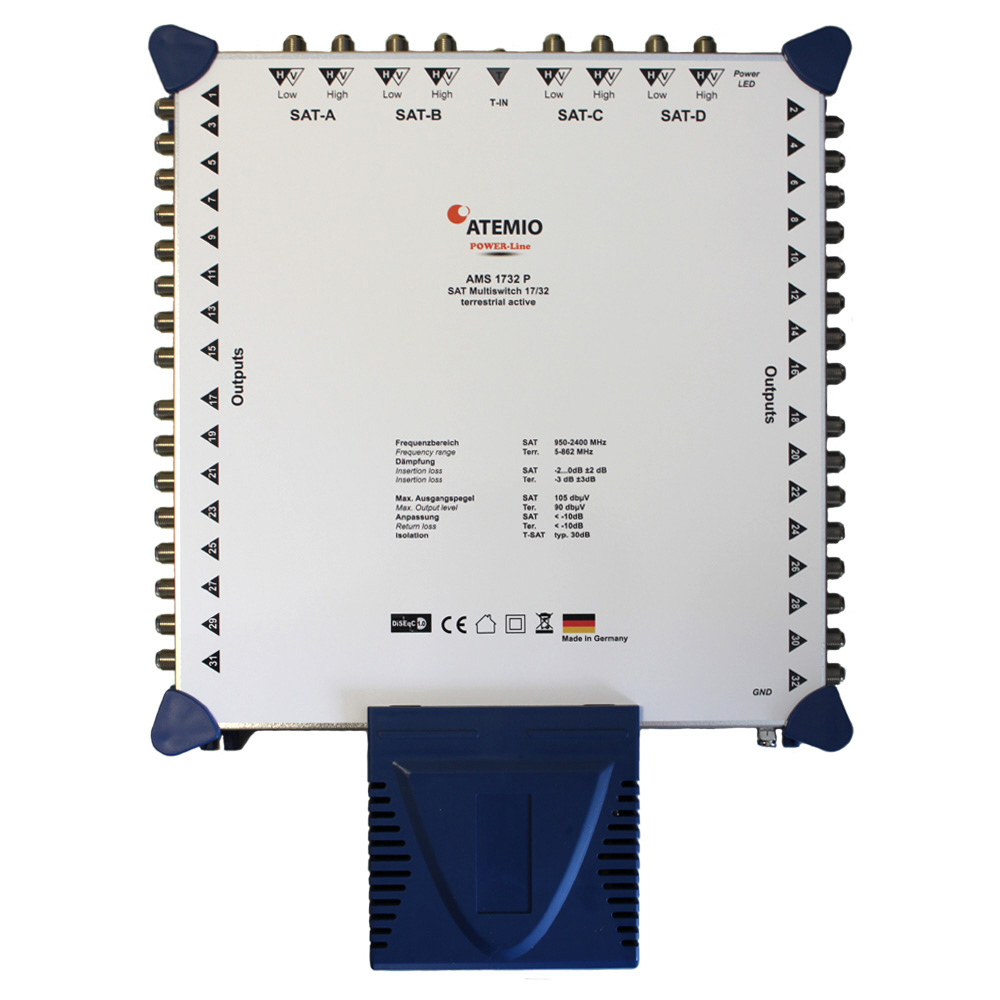 ATEMIO AMS1732P Multischalter POWER-Line 17/32