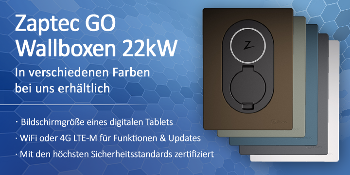 Zaptec GO Wallboxen