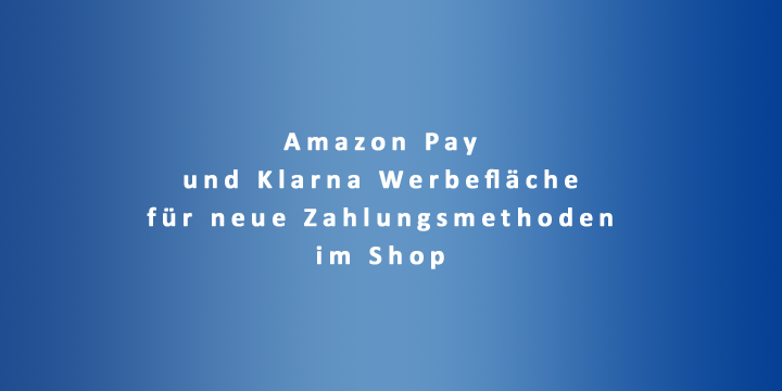 Amazon Pay und weiteres